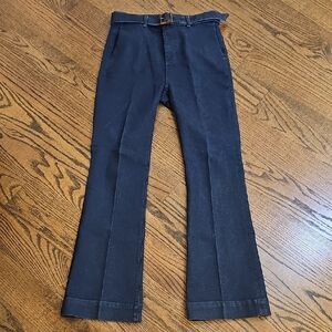 Ann Taylor Navy Flared Trouser Jeans